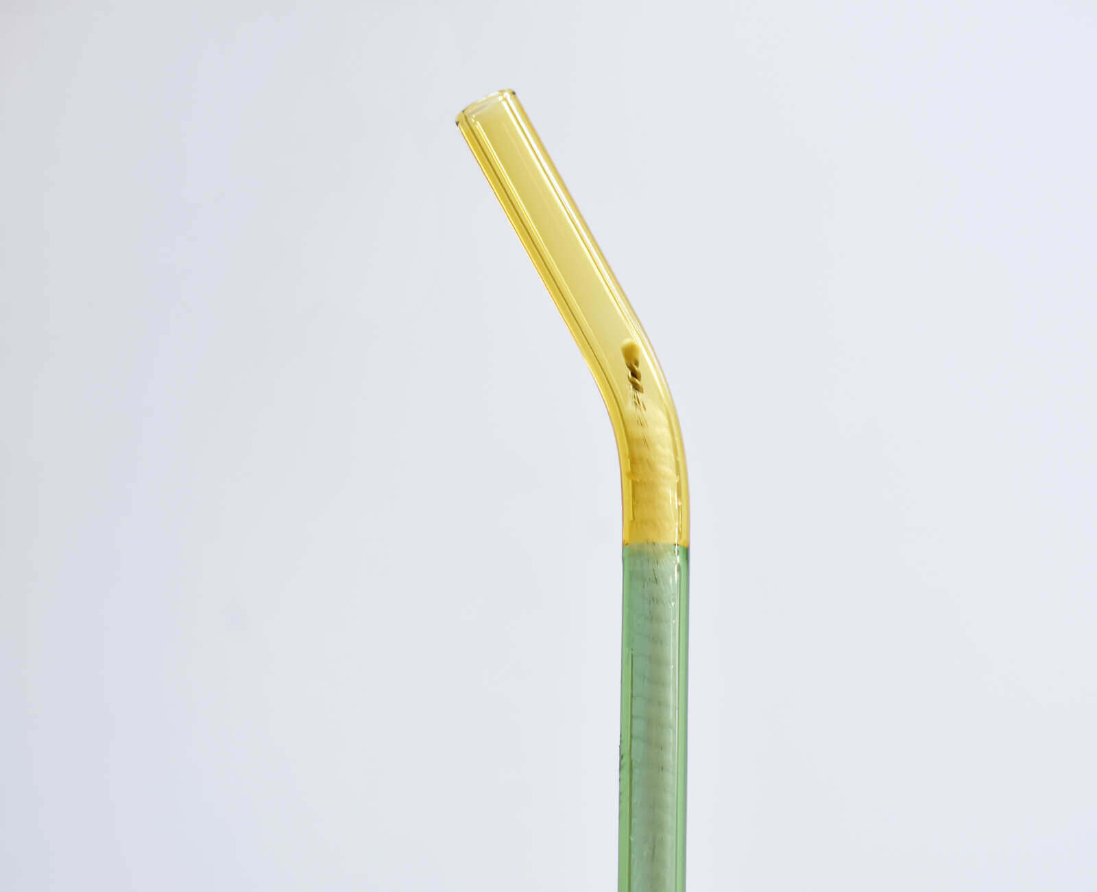 TWO TONE GLASS STRAW