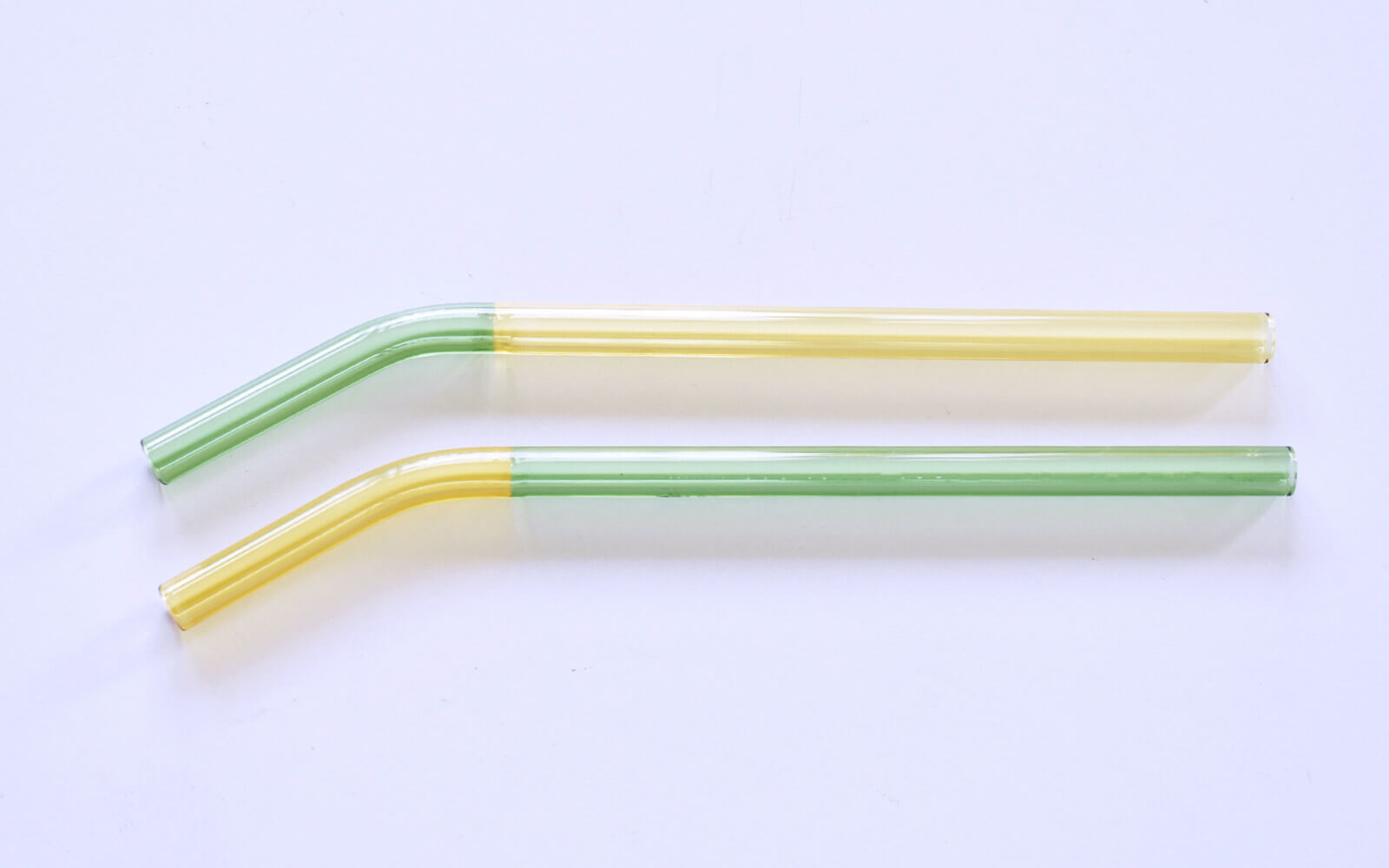 TWO TONE GLASS STRAW