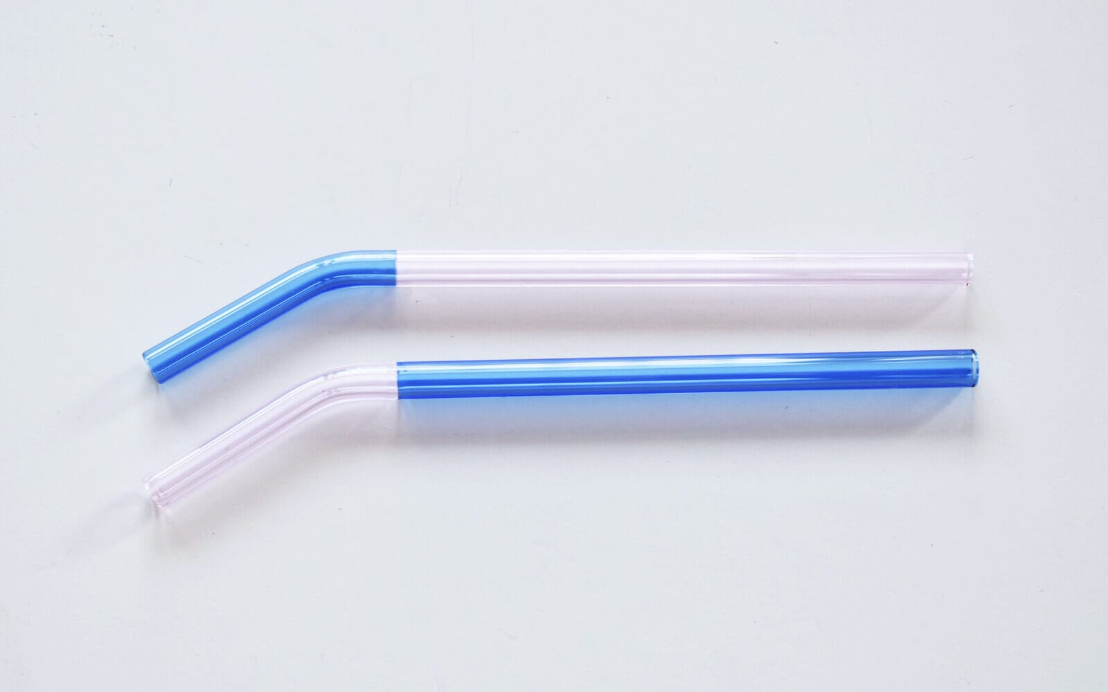 TWO TONE GLASS STRAW