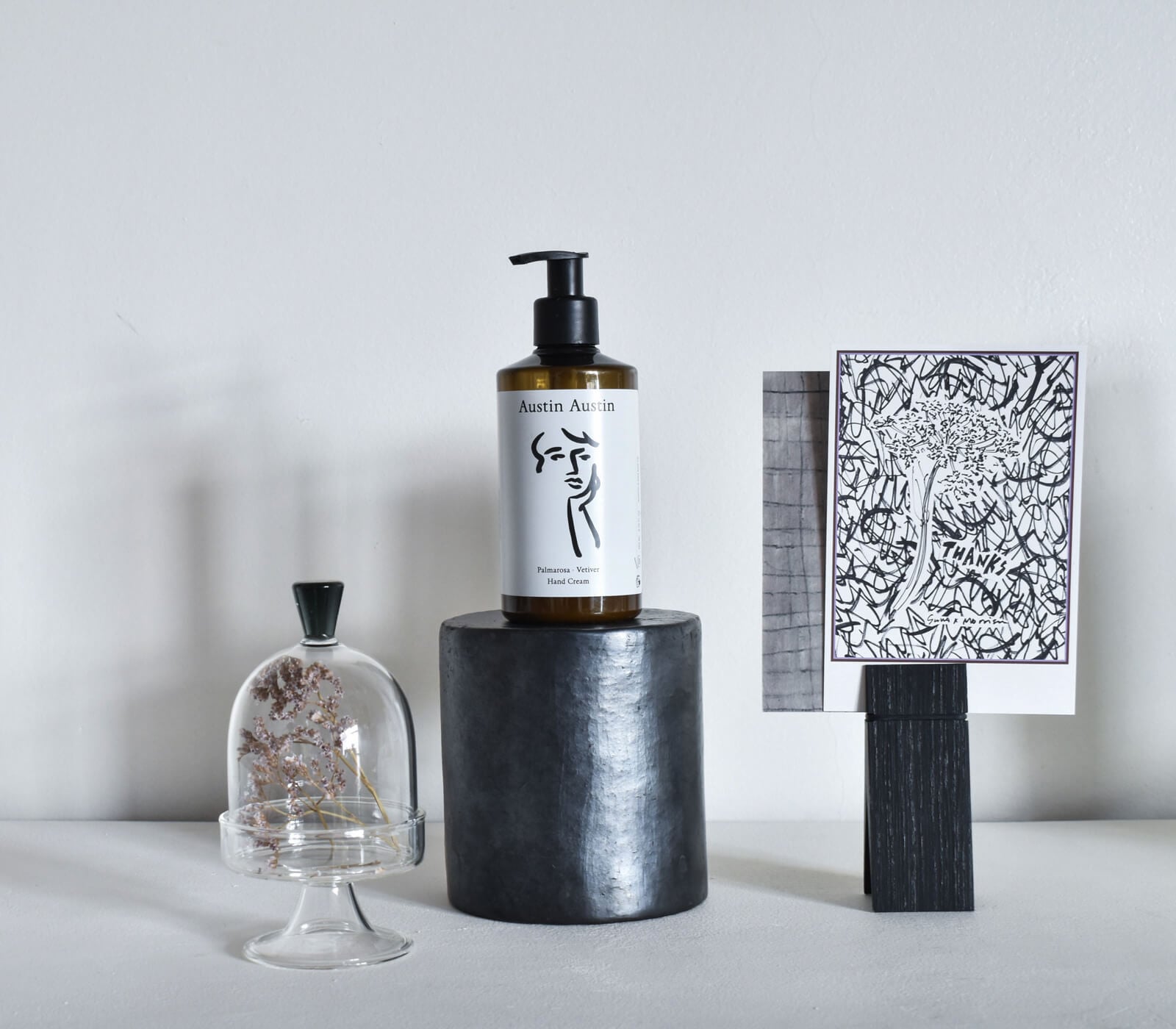 BLACK POTTERY TOOL STAND