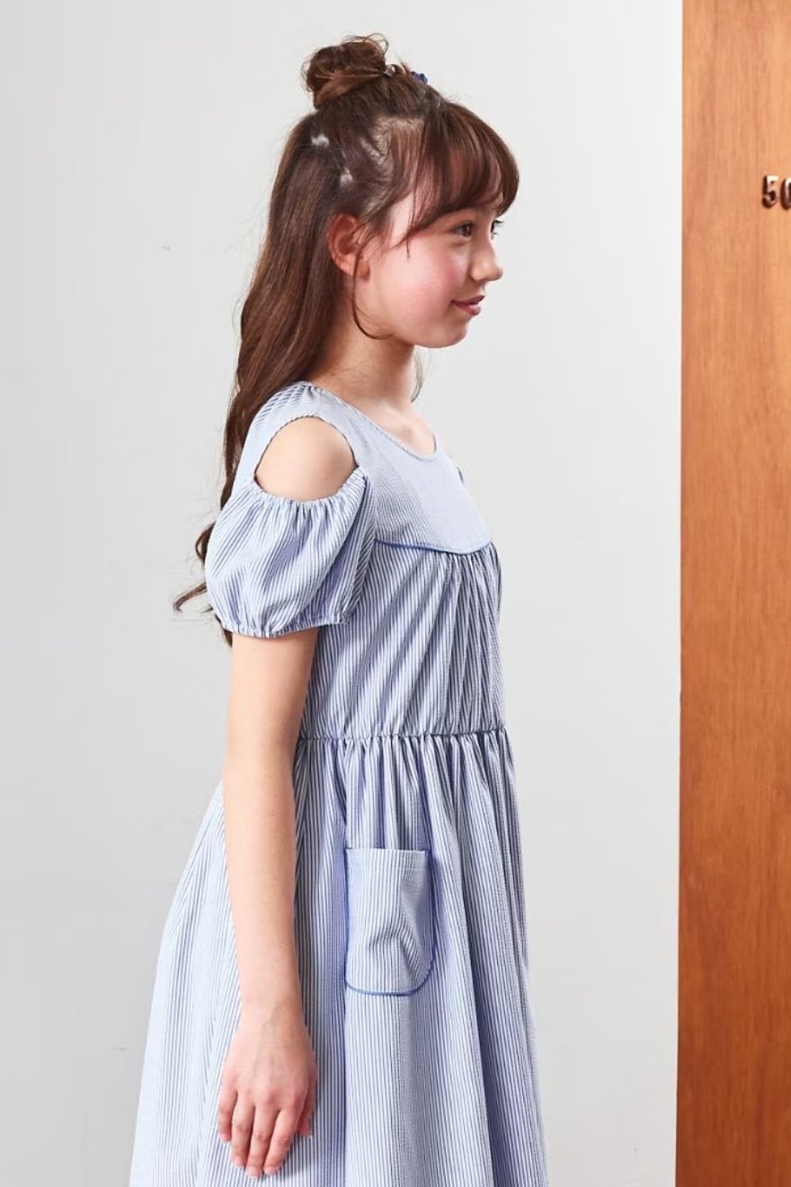 接触冷感COOLMAX 肩出しワンピース 110 ～ 130cm