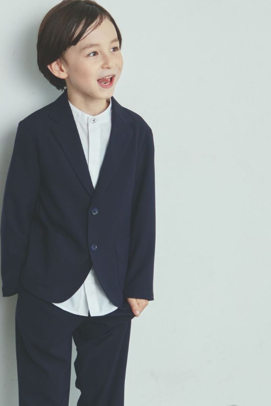 【WEB限定】ストレッチスーツセット 110 120 130cm (2471-5453) CHOPINblue/ショパンブルー