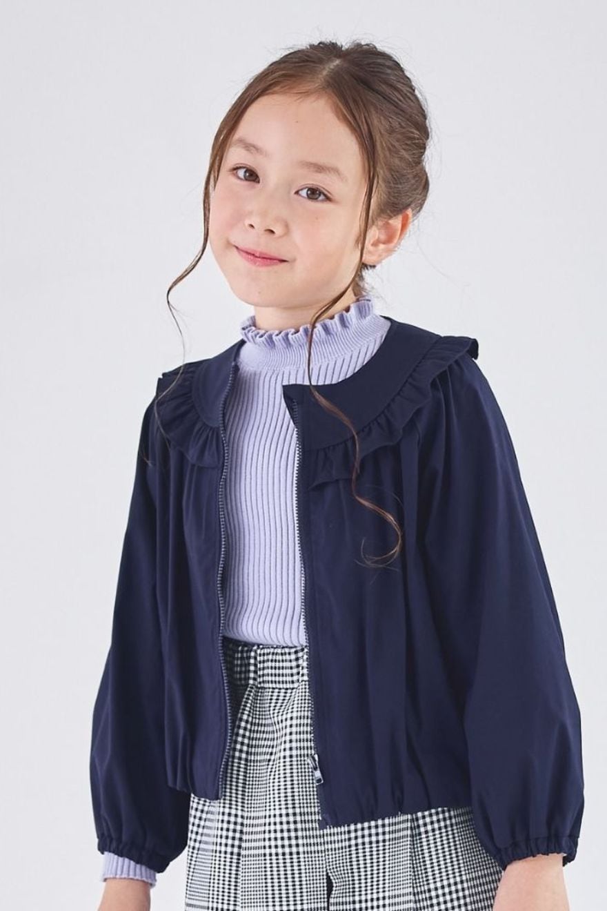 フリルバルーンブルゾン 110 120 130 140cm (2572-7302) CHOPINblue/ショパンブルー