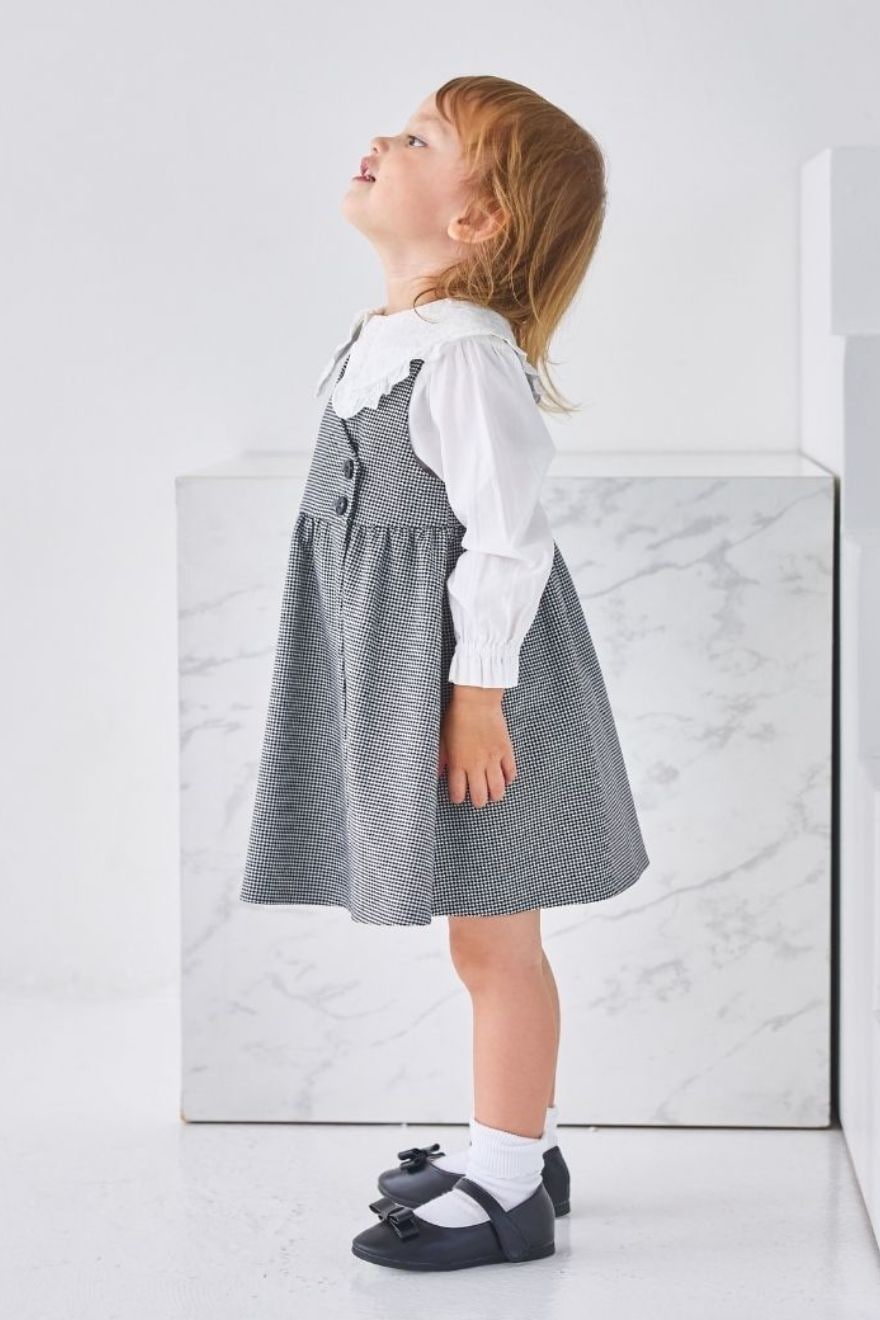 【ベビー】ジャンパースカート 90 100cm (2576-3106) CHOPINblue/ショパンブルー