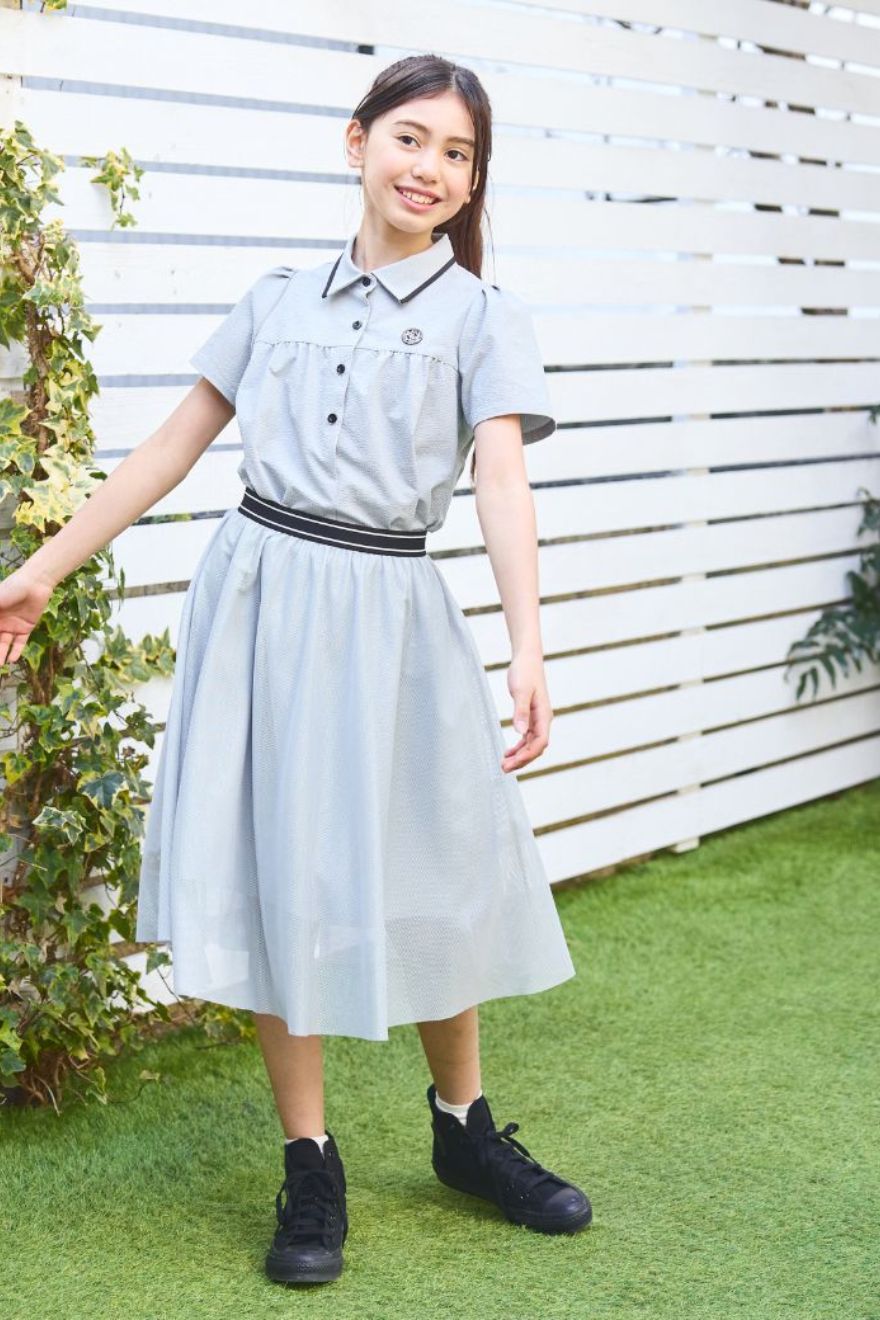 2WAYスイッチングワンピースセット 140 150 160 170cm (2576-2502) CHOPIN blue/ショパン ブルー