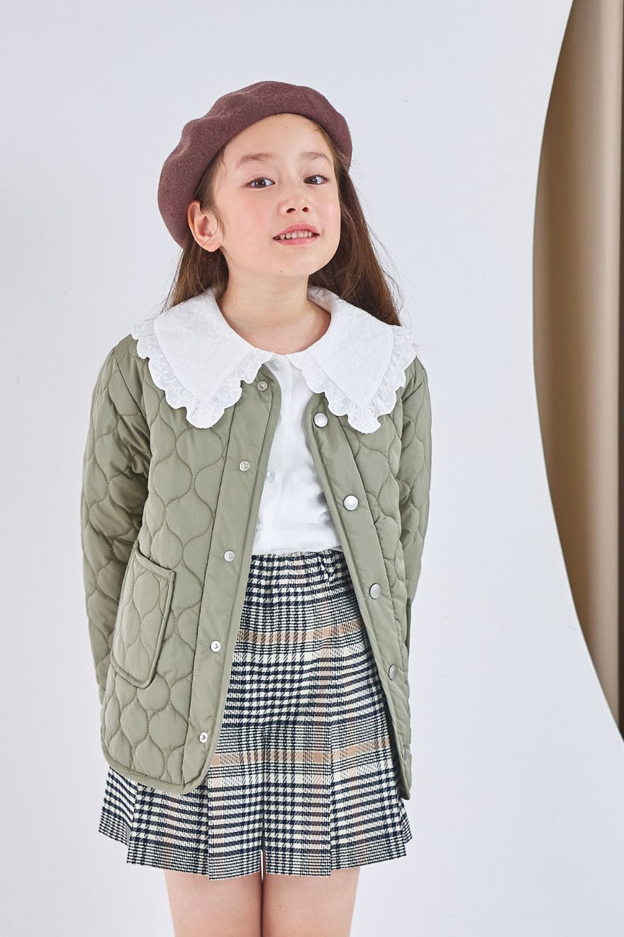 サークルキルトリバーシブルジャケット 110 120 130 140cm (2572-7314) CHOPINblue/ショパンブルー