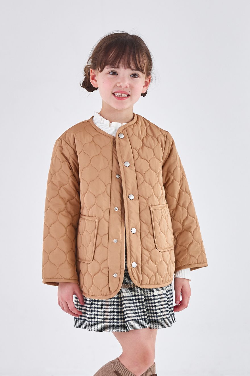 サークルキルトリバーシブルジャケット 110 120 130 140cm (2572-7314) CHOPINblue/ショパンブルー