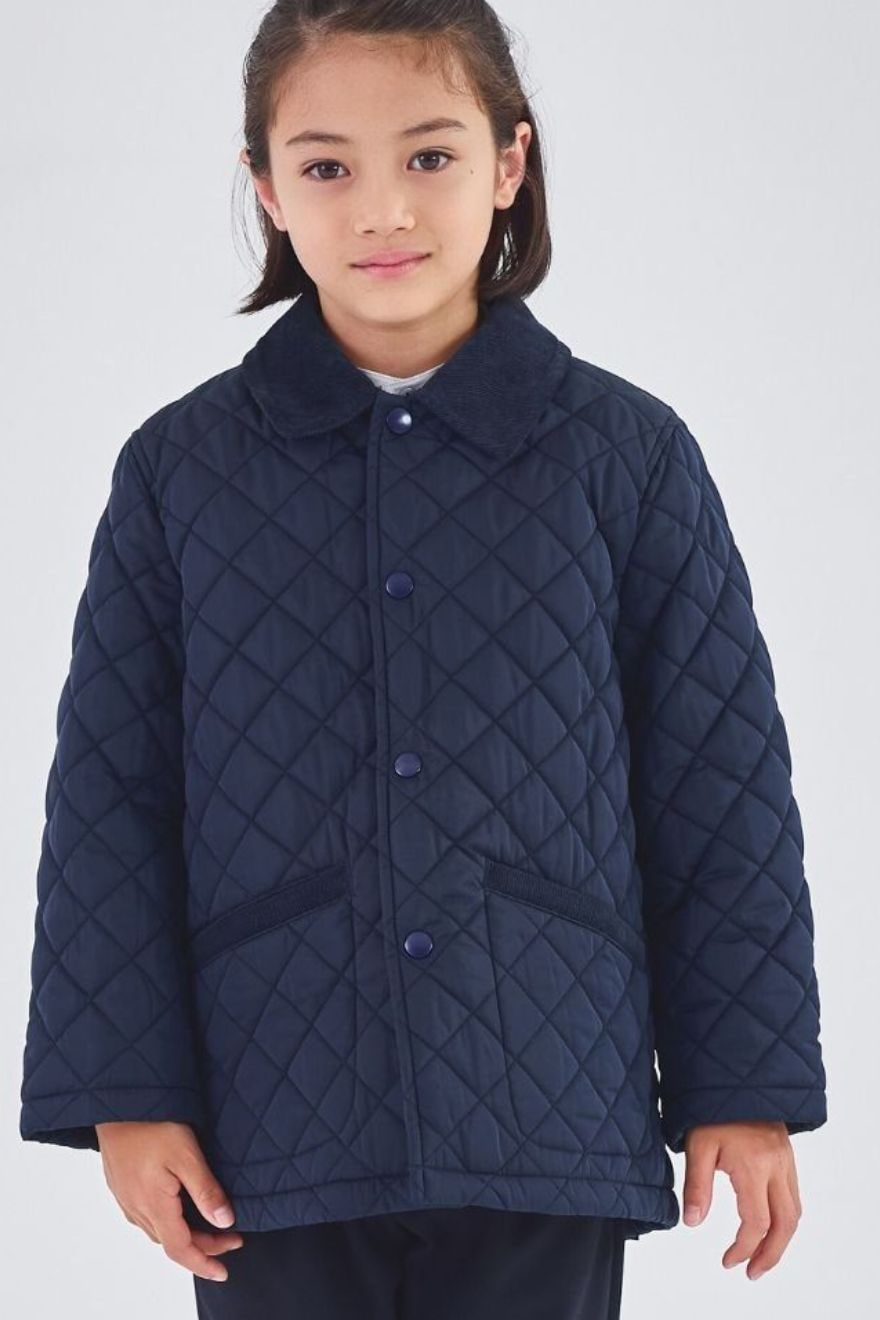 フォーマルキルティングコート 100 110 120 130cm (2572-5409) CHOPIN blue/ショパンブルー