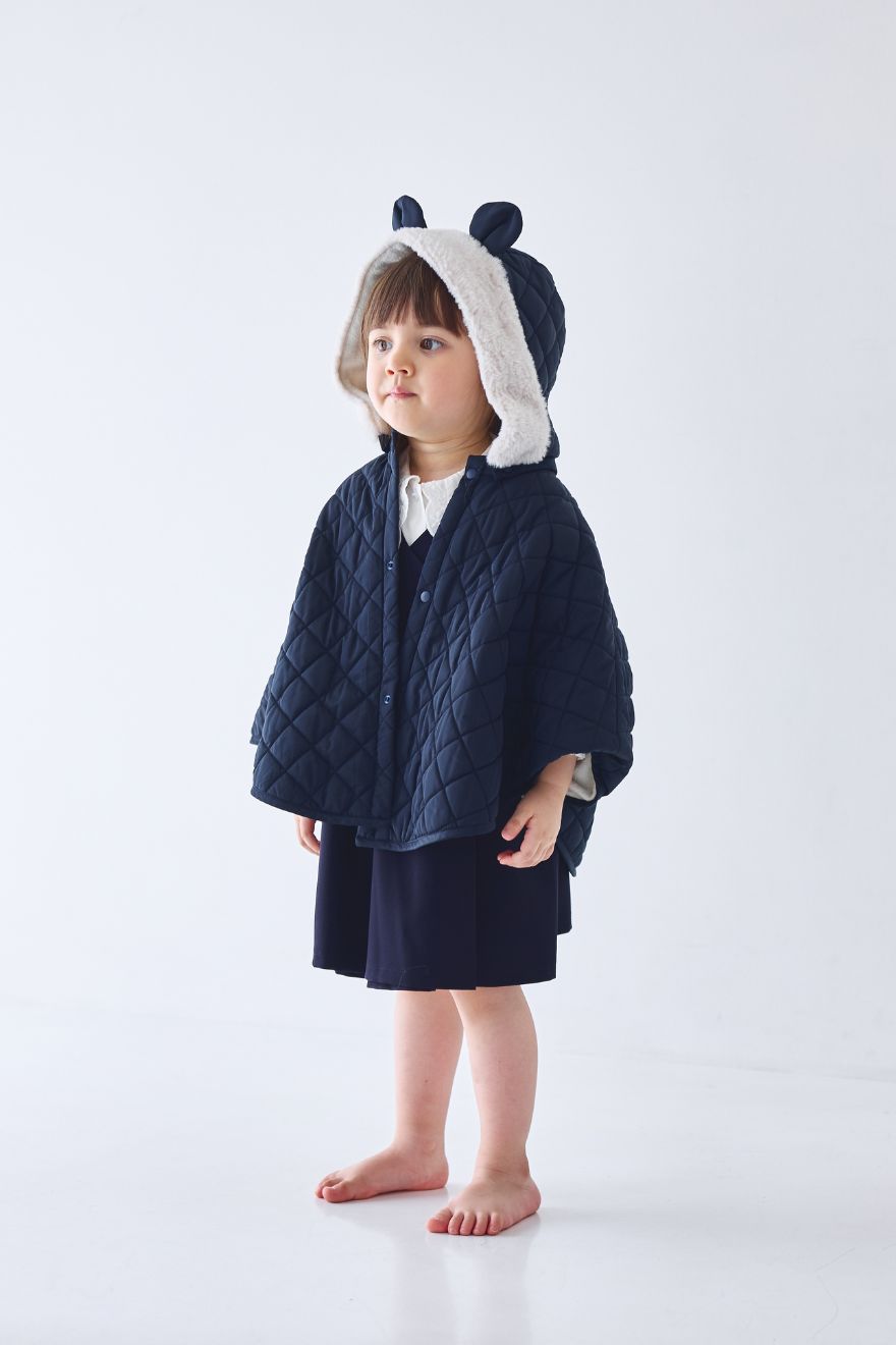 【ベビー】5wayマントフリーサイズ (2572-7120-7119) CHOPINblue/ショパンブルー