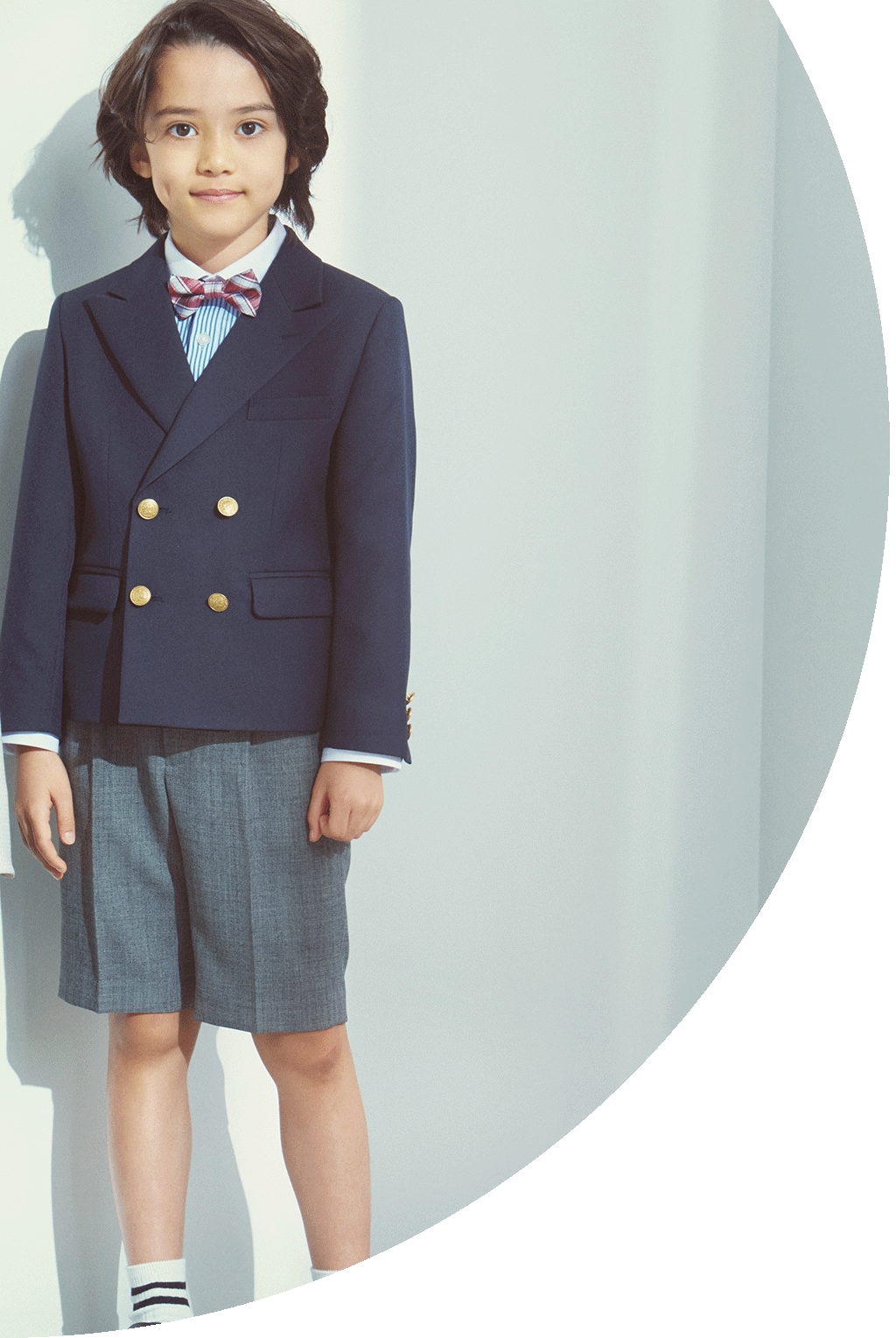 ダブルブレストスーツ ネイピー