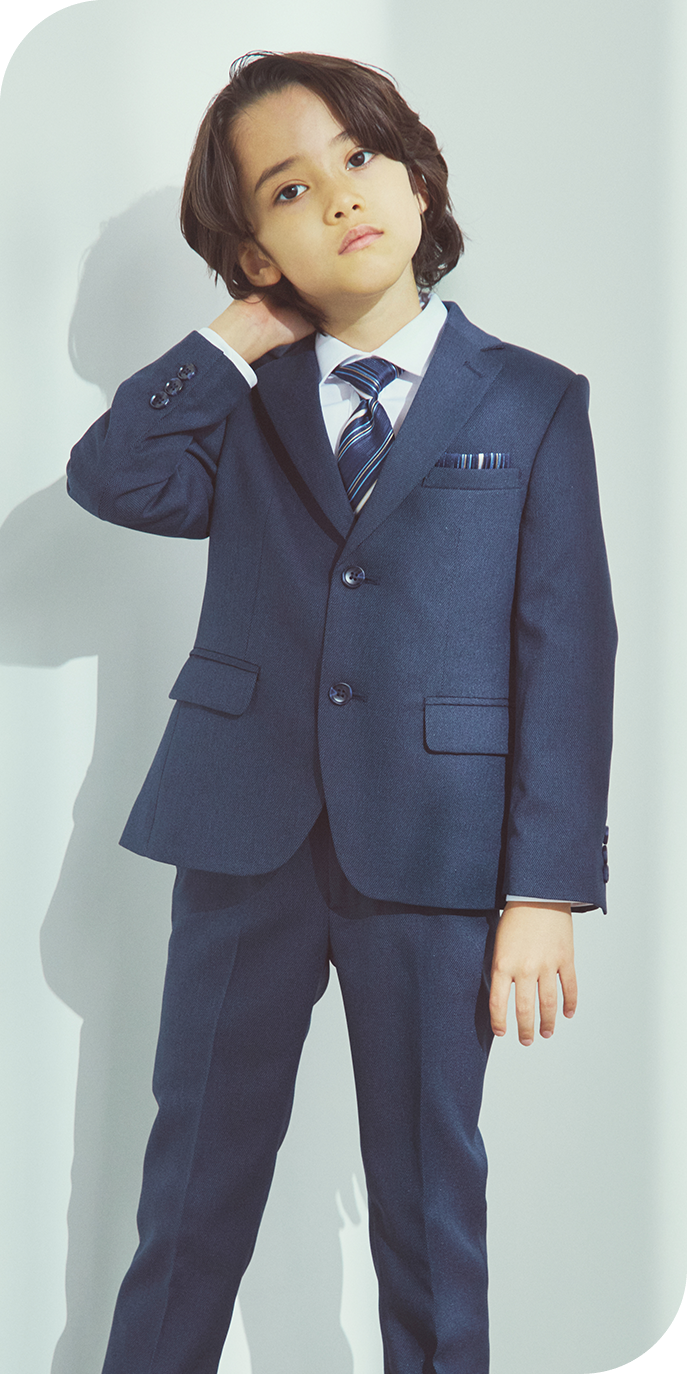 バーズアイスーツ ネイビー