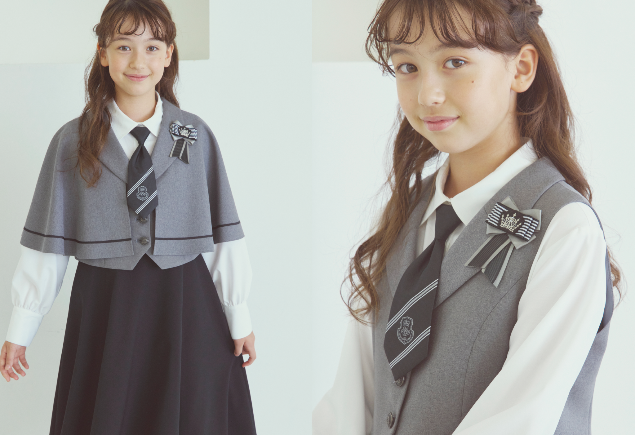 ケーブジャケットスーツ(ロング)グレー