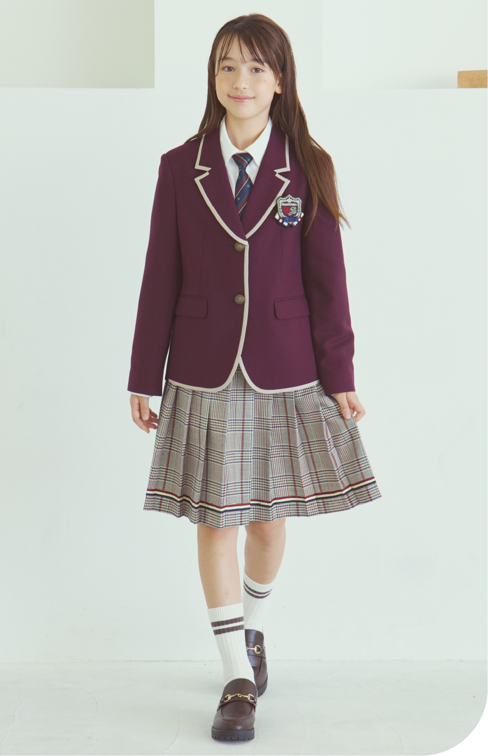 ネイビーショートブレザースーツ