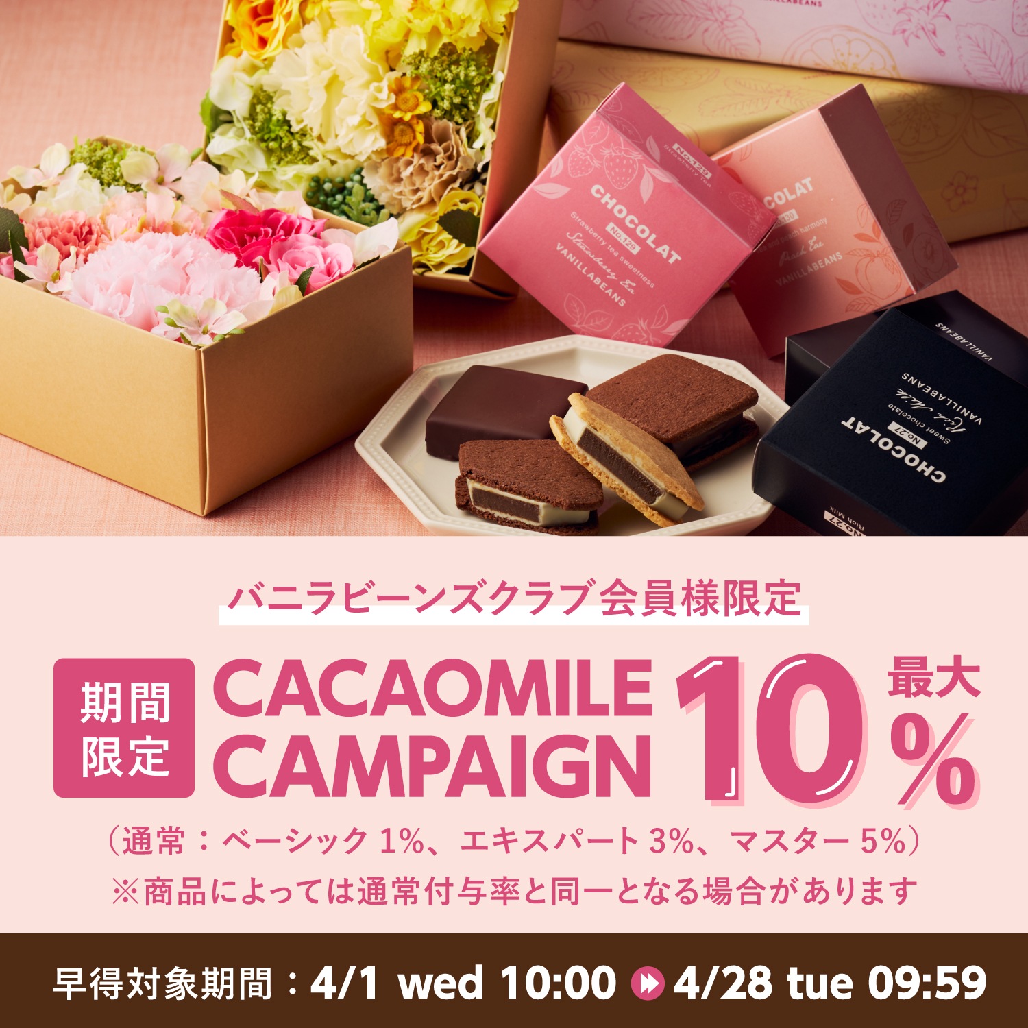 カカオマイルが最大10倍