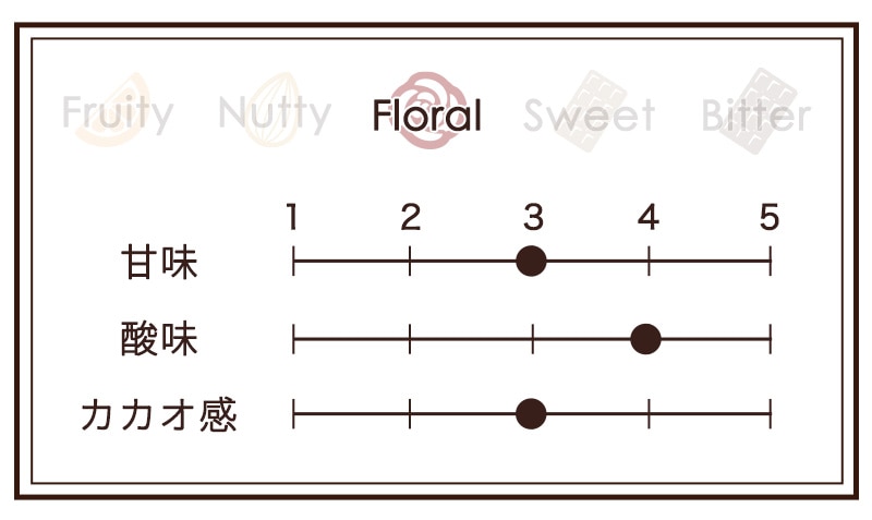 タブレットショコラ インドネシア65 チャート