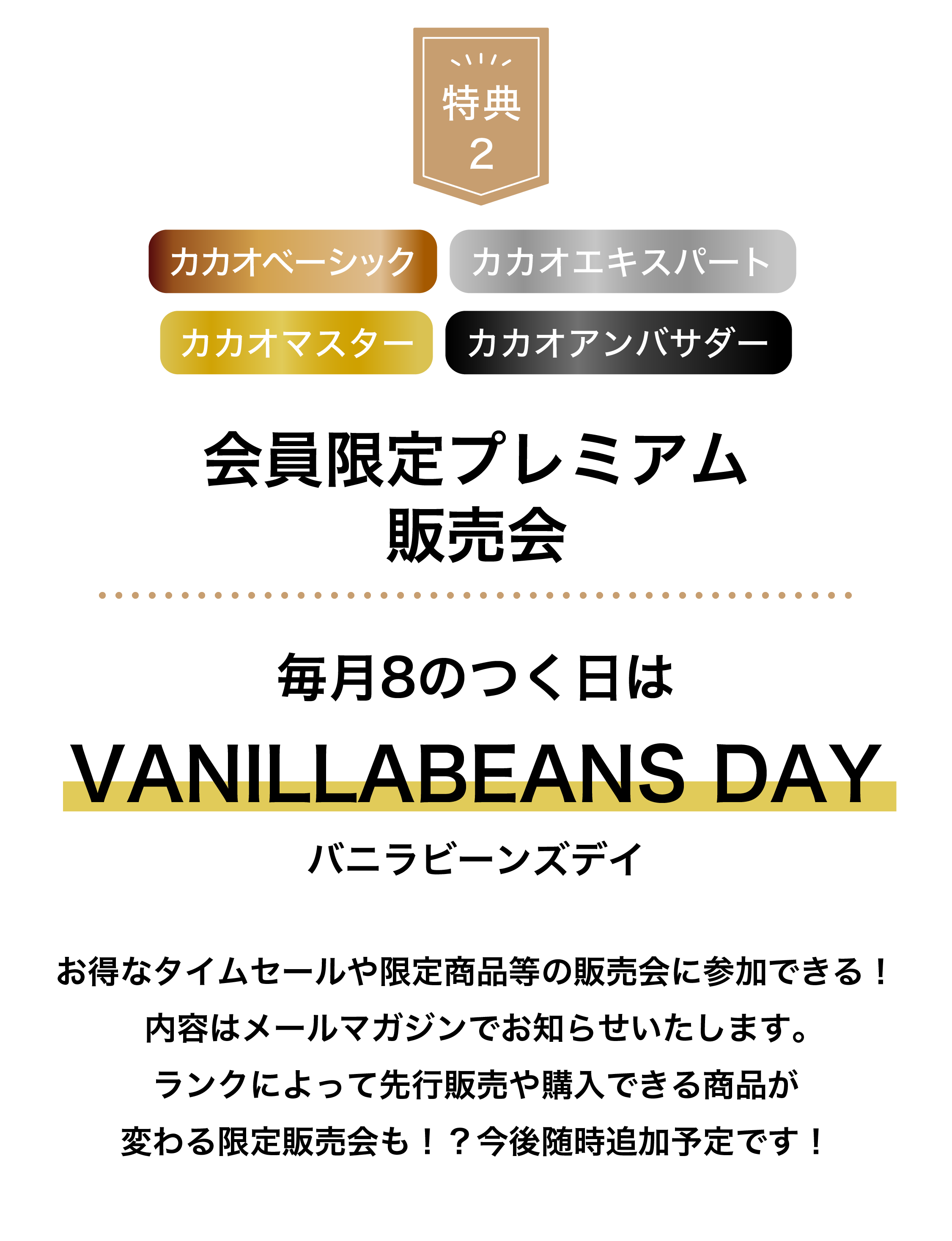 特典2 お誕生日クーポンプレゼント