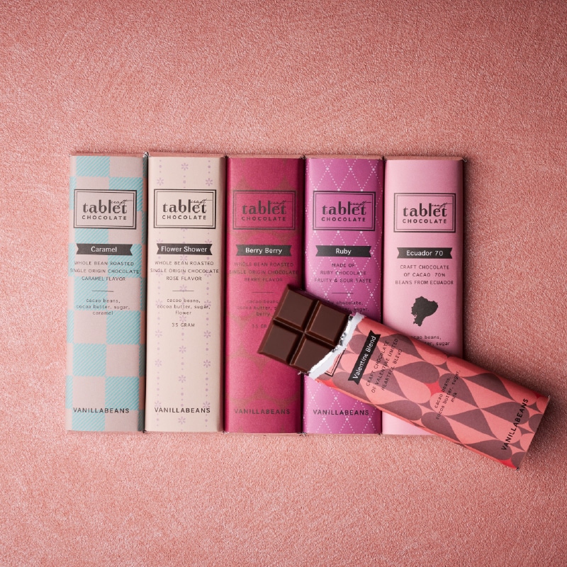 バレンタイン限定 タブレットショコラ6枚入 VANILLABEANS公式