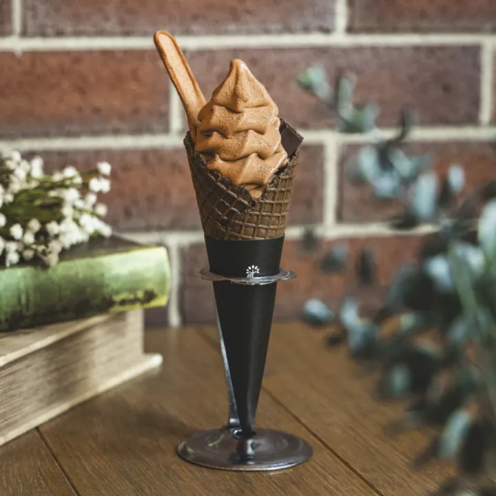 ココアパウダーの食べられるスプーン