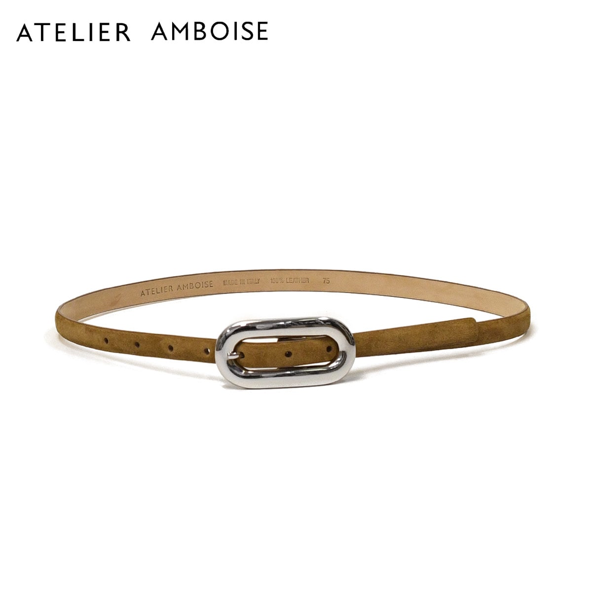 ATELIER AMBOISE【アトリエ アンボワーズ】スウェード細ベルト