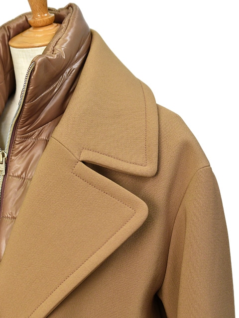 HERNO ヘルノ アンゴラ混 ダブルフェイス ダッフルコート ベージュ 46