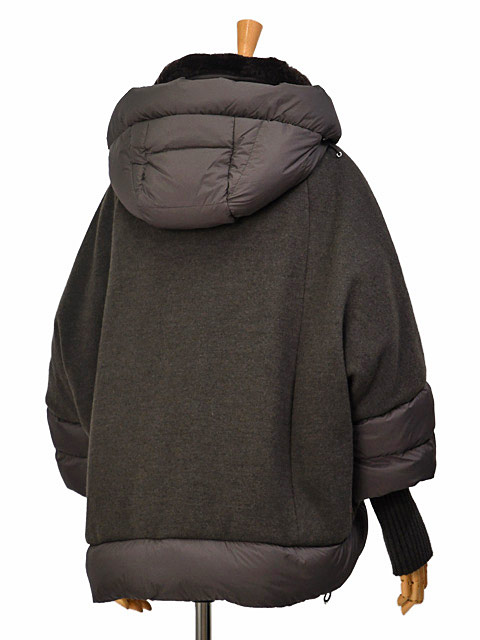 MooRER【ムーレー】フーデッドコート MEDEA- MR3 61749 BROWN ウール