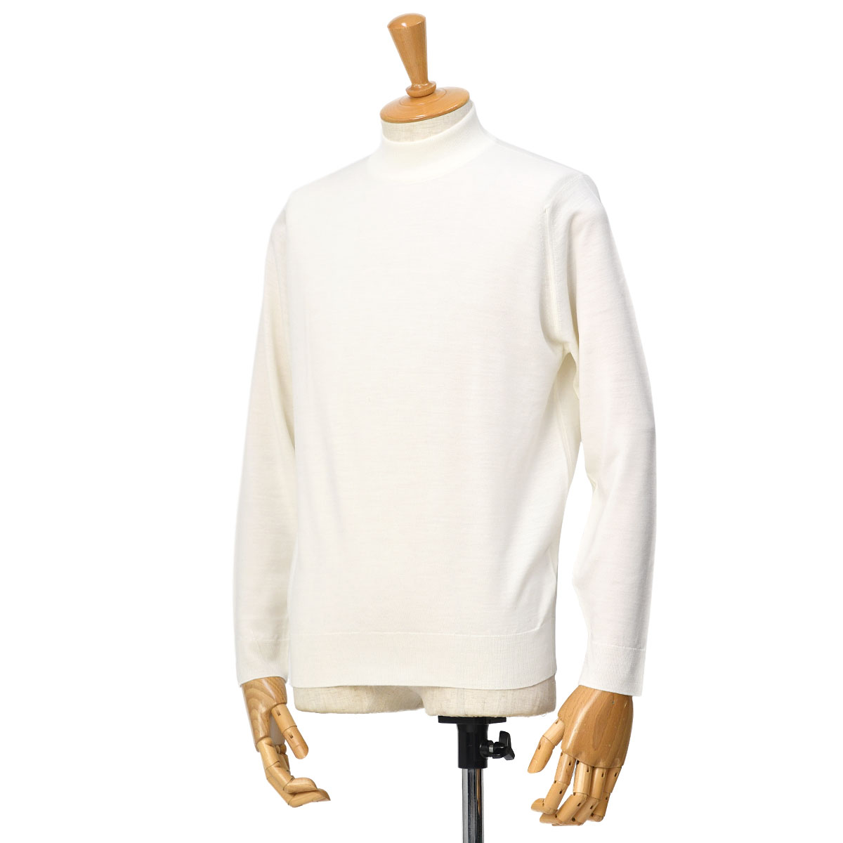 JOHN SMEDLEY ジョンスメドレー　ウールニット ストール　オフホワイト JOHN SMEDLEY ジョンスメドレー ウールニット ストール オフホワイト