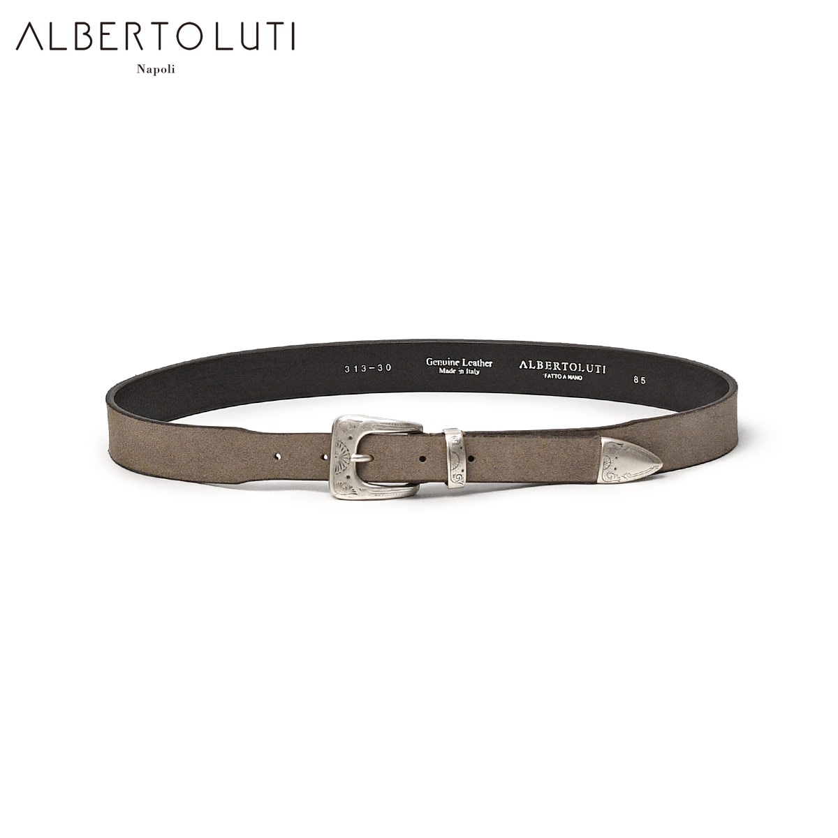ALBERTO LUTI【アルベルト ルティ】スエードウエスタンベルト FANGO