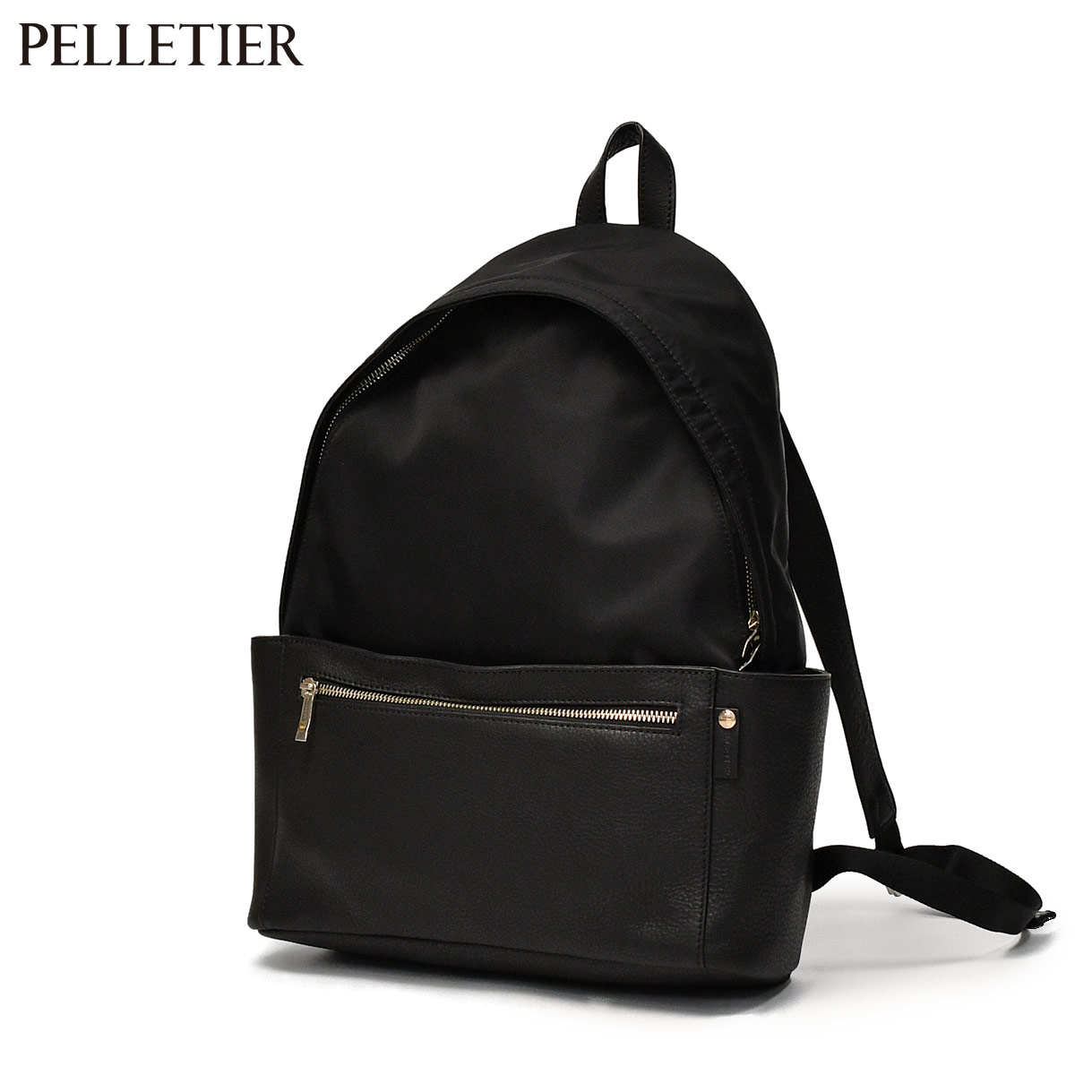 定価半額以下 新品未使用PELLETIER BACKPACK BLACK 黒 PELLETIER【ペルティエ】リュック Sac a dos BACK PACK BLACK リモンタ