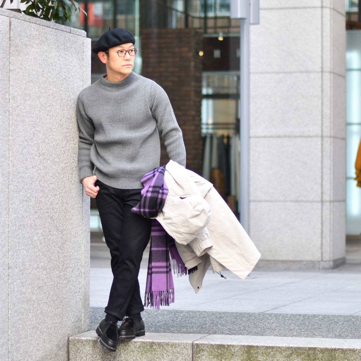 ANDERSEN-ANDERSEN【アンデルセンアンデルセン】クルーネックニット