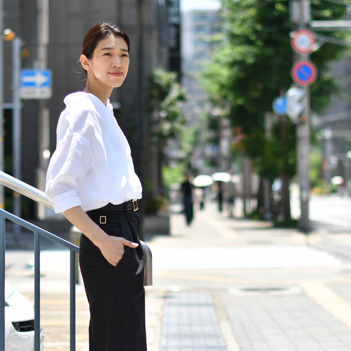 Finamore【フィナモレ】リネンオーバーシャツ 046117 C0649 01 GRACE