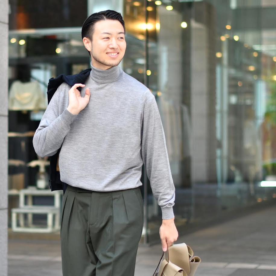 FINAL SALE】JOHN SMEDLEY【ジョンスメドレー】タートルネックニット