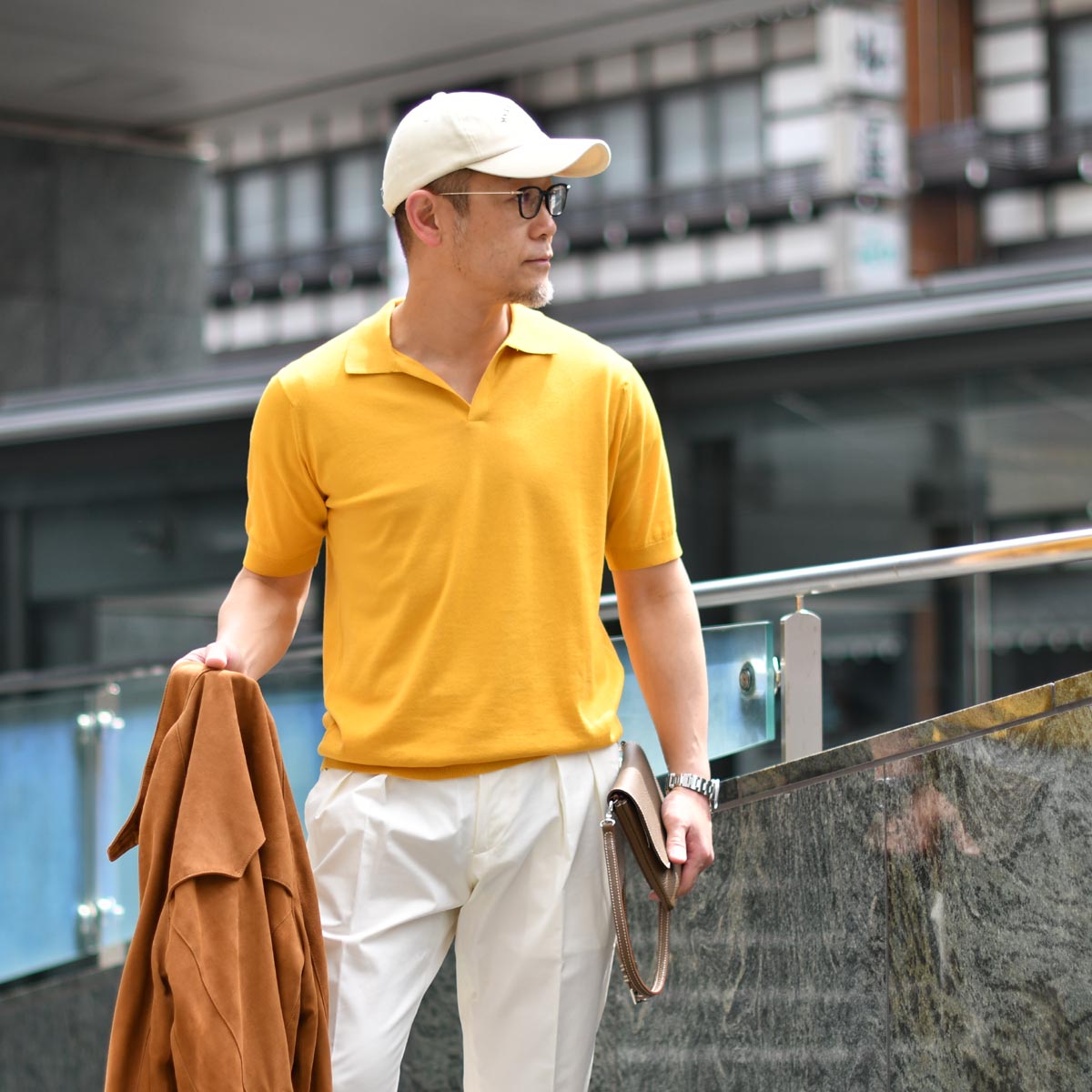 FINAL SALE】JOHN SMEDLEY【ジョンスメドレー】スキッパーニット 30G