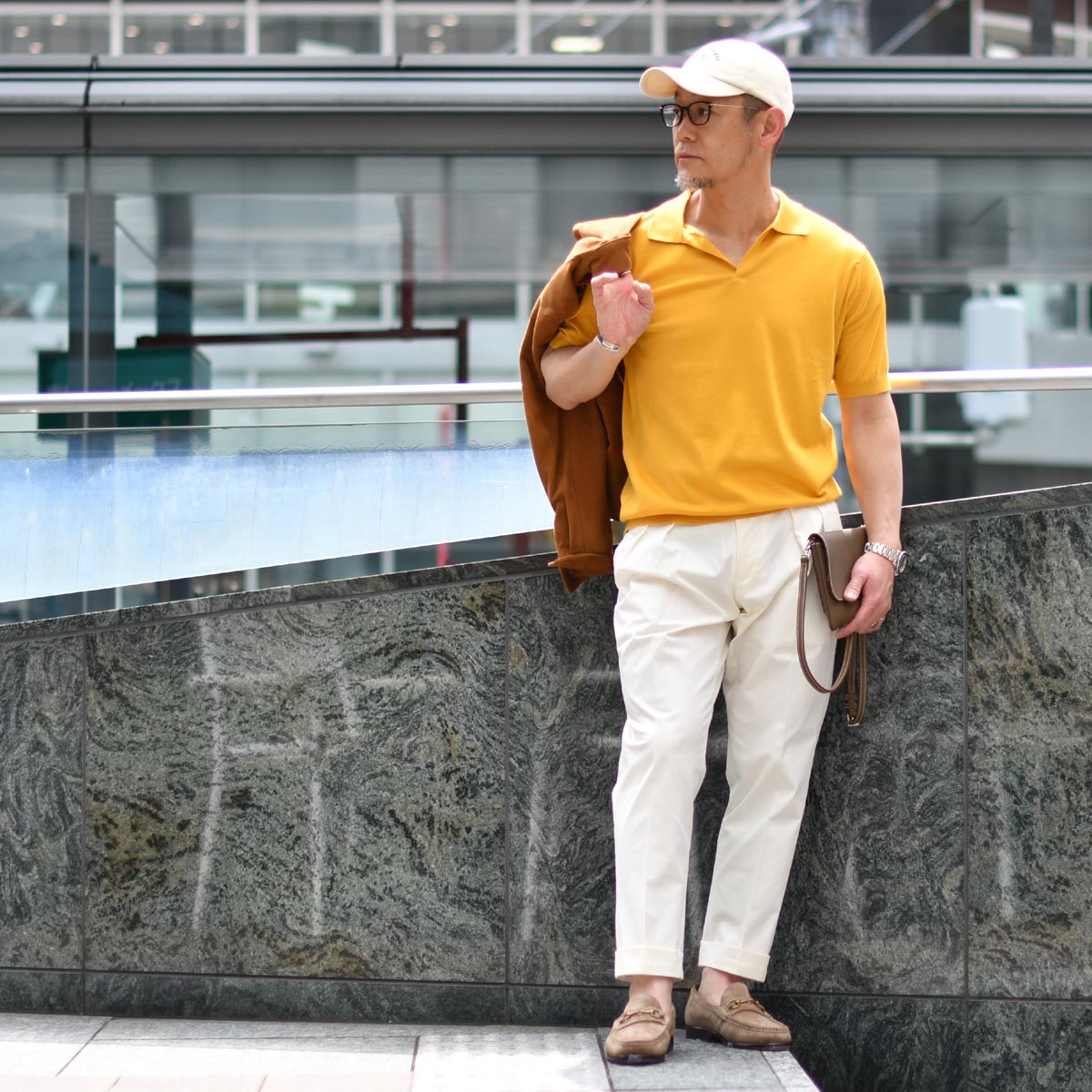 FINAL SALE】JOHN SMEDLEY【ジョンスメドレー】スキッパーニット 30G