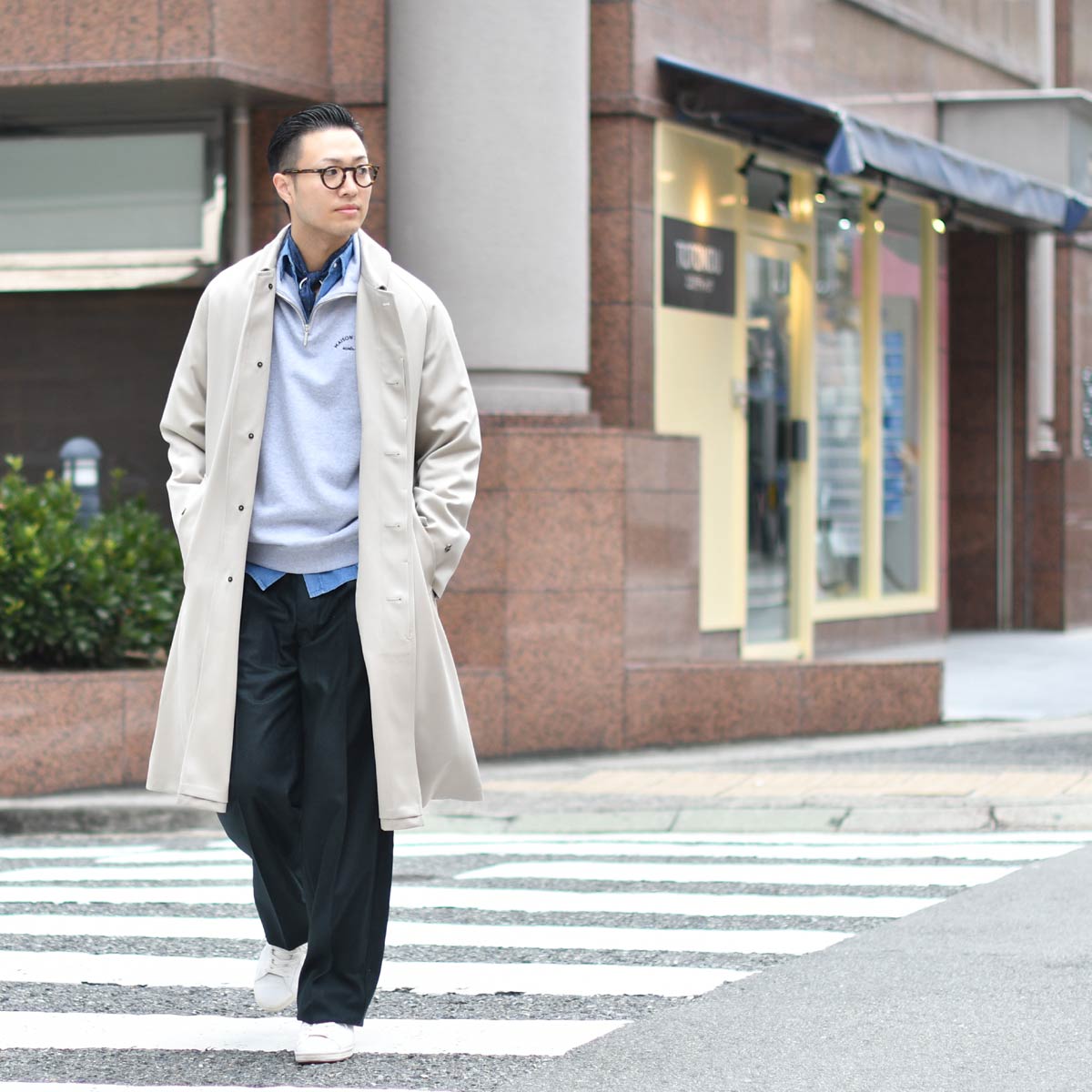 Whiteley&Green【ホワイトリー＆グリーン】ステンカラーコート