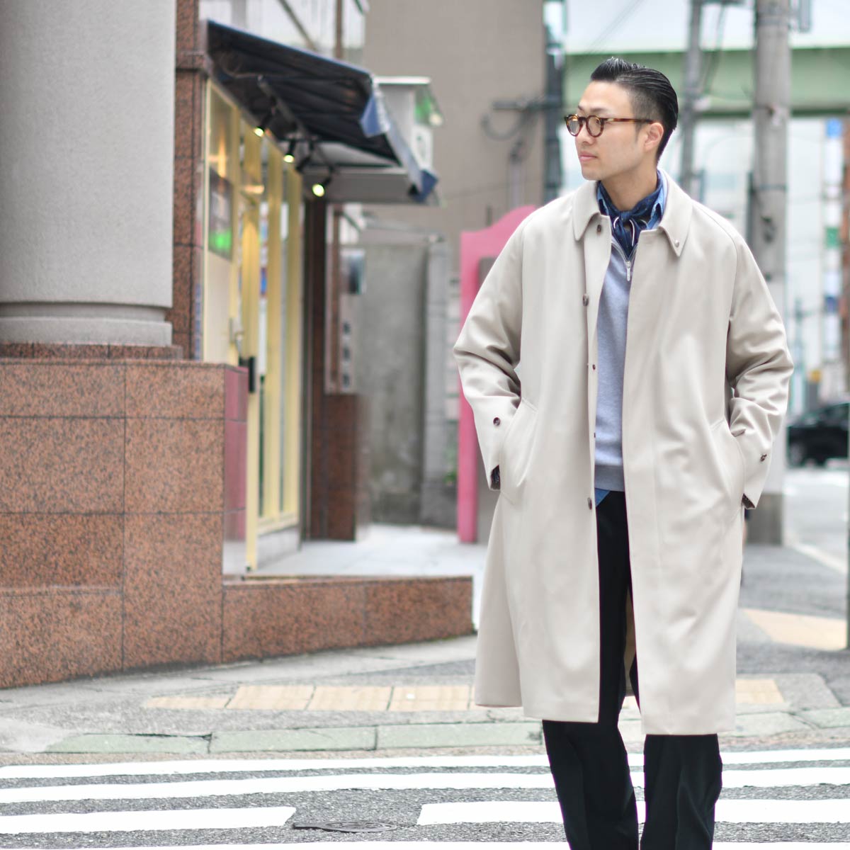 Whiteley&Green【ホワイトリー＆グリーン】ステンカラーコート