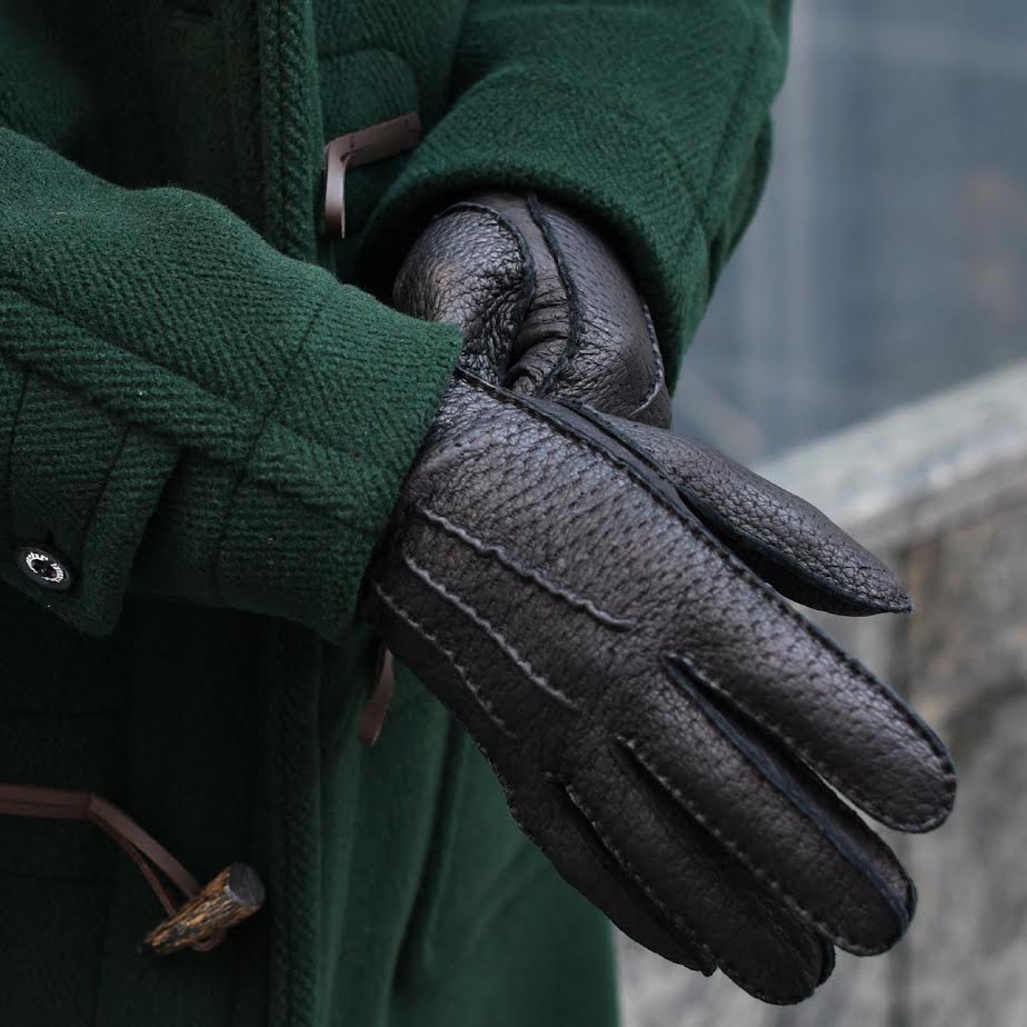 DENTS【デンツ】手袋/グローブ 15-1043 Black Peccary&No lining