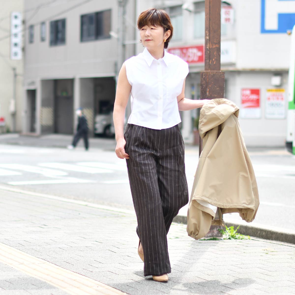 PT TORINO【ピーティートリノ】ワイドパンツ ISABEL LB09 0180 リネン