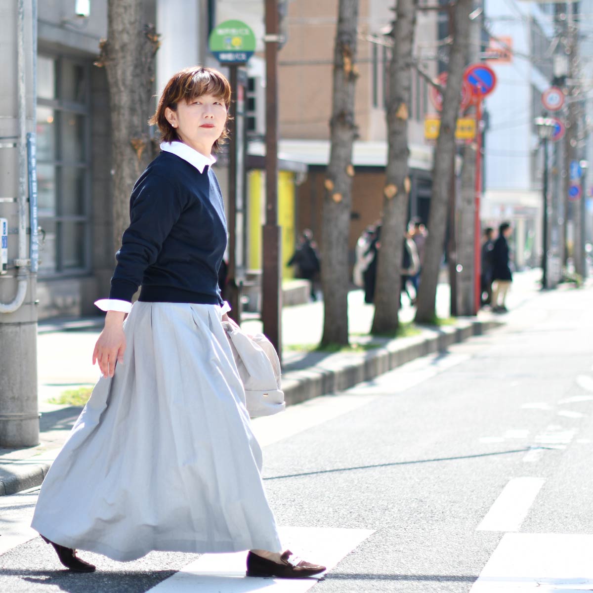 【美品】transit par-such　GONNA リネン　ウール　スカート スカート (TRANSIT PAR-SUCH) | minamo