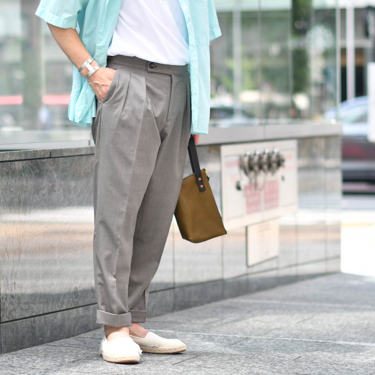 BERWICH【ベルウィッチ】ツープリーツパンツ SCOTCH VB101 BEIGE