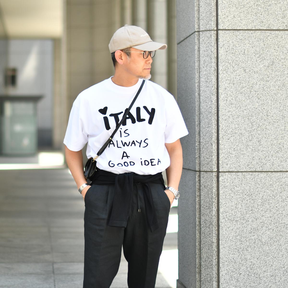 BERWICH【ベルウィッチ】ワンプリーツパンツ SAKE 1P GYM VT1330 BLACK