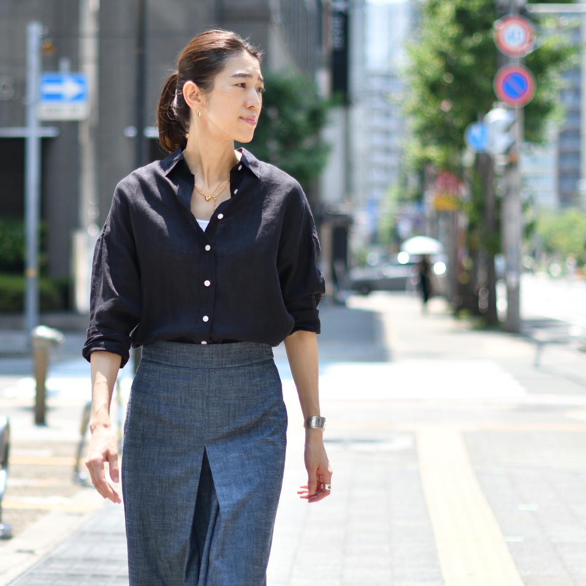 Finamore【フィナモレ】リネンオーバーシャツ 046098 C0650 12 GRACE 