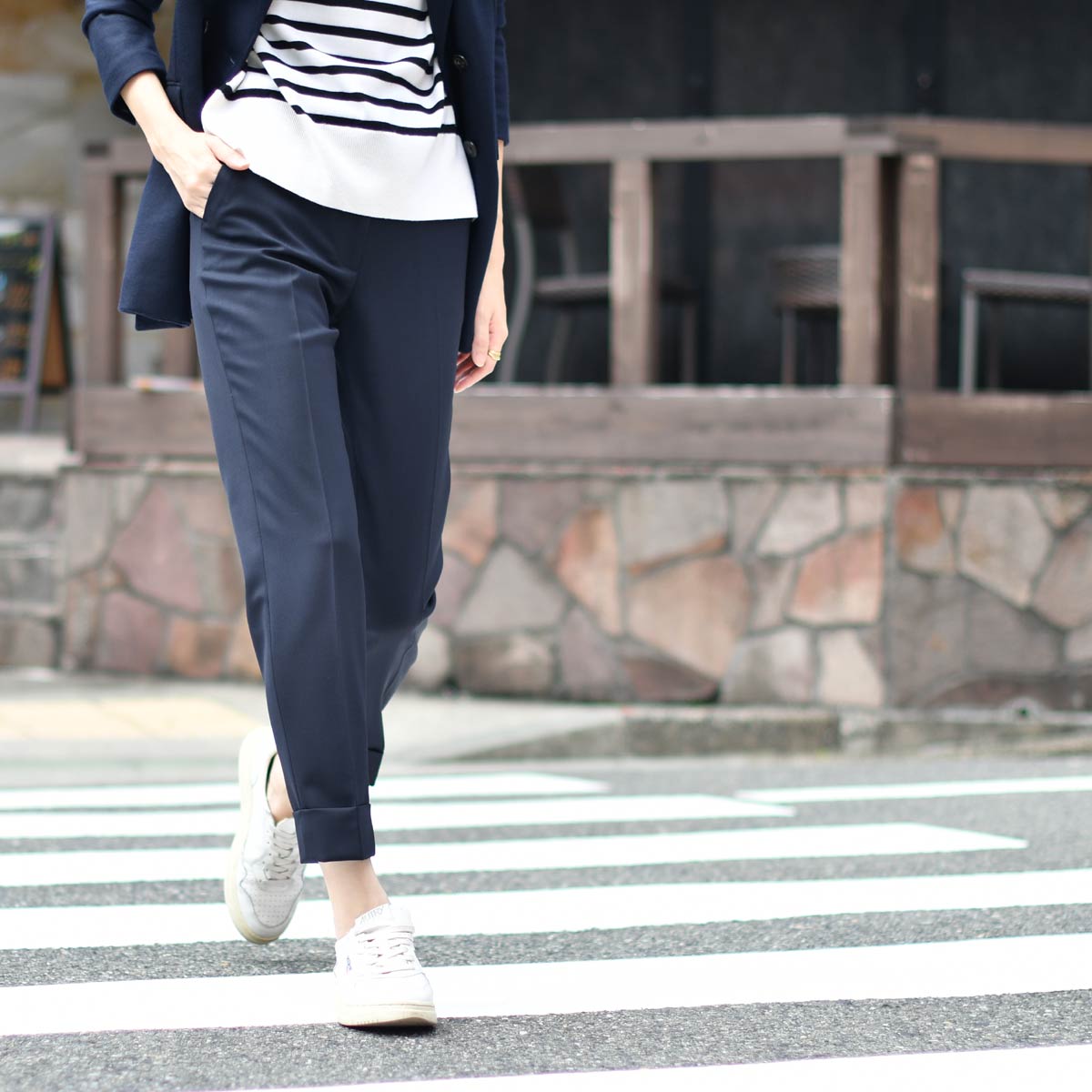 PT TORINO【ピーティートリノ】裾ダブルテーパードパンツ ANDREA PO36