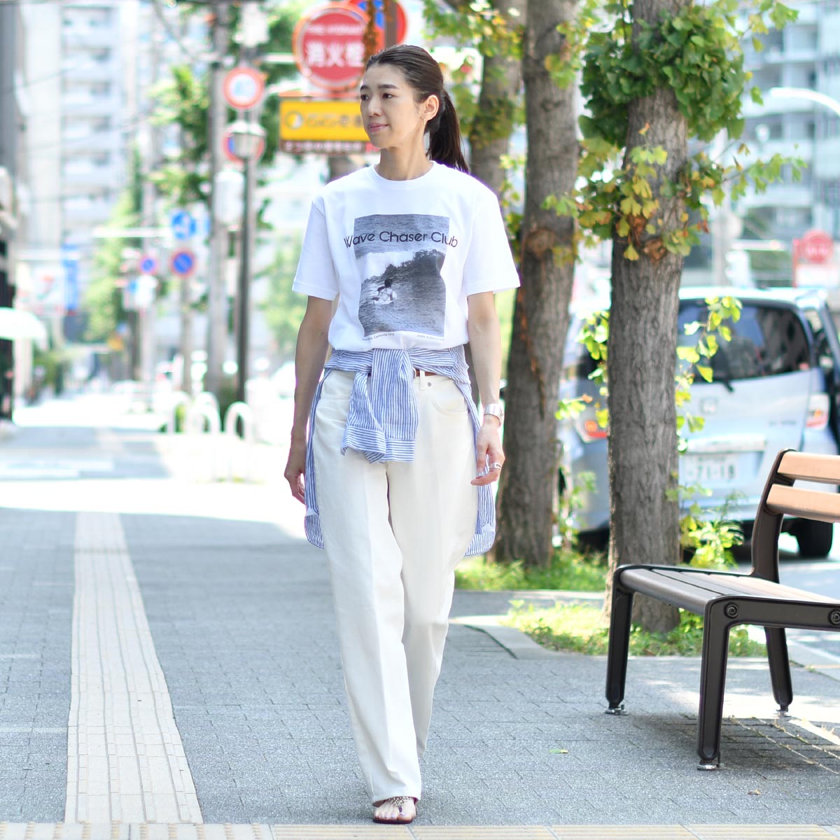 three dots【スリードッツ】グラフィック半袖Tシャツ AK1005YU 038 