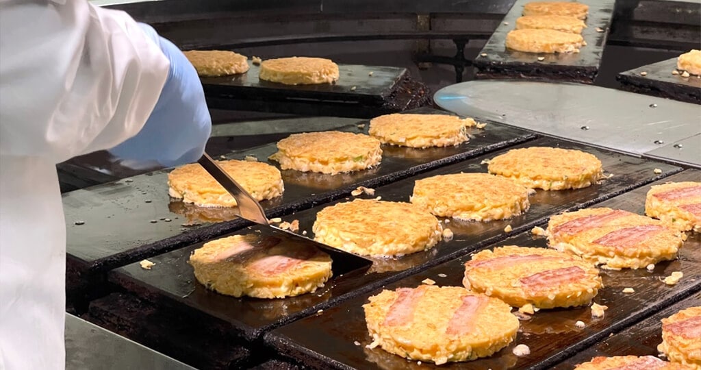 焼き方は店舗と同じ