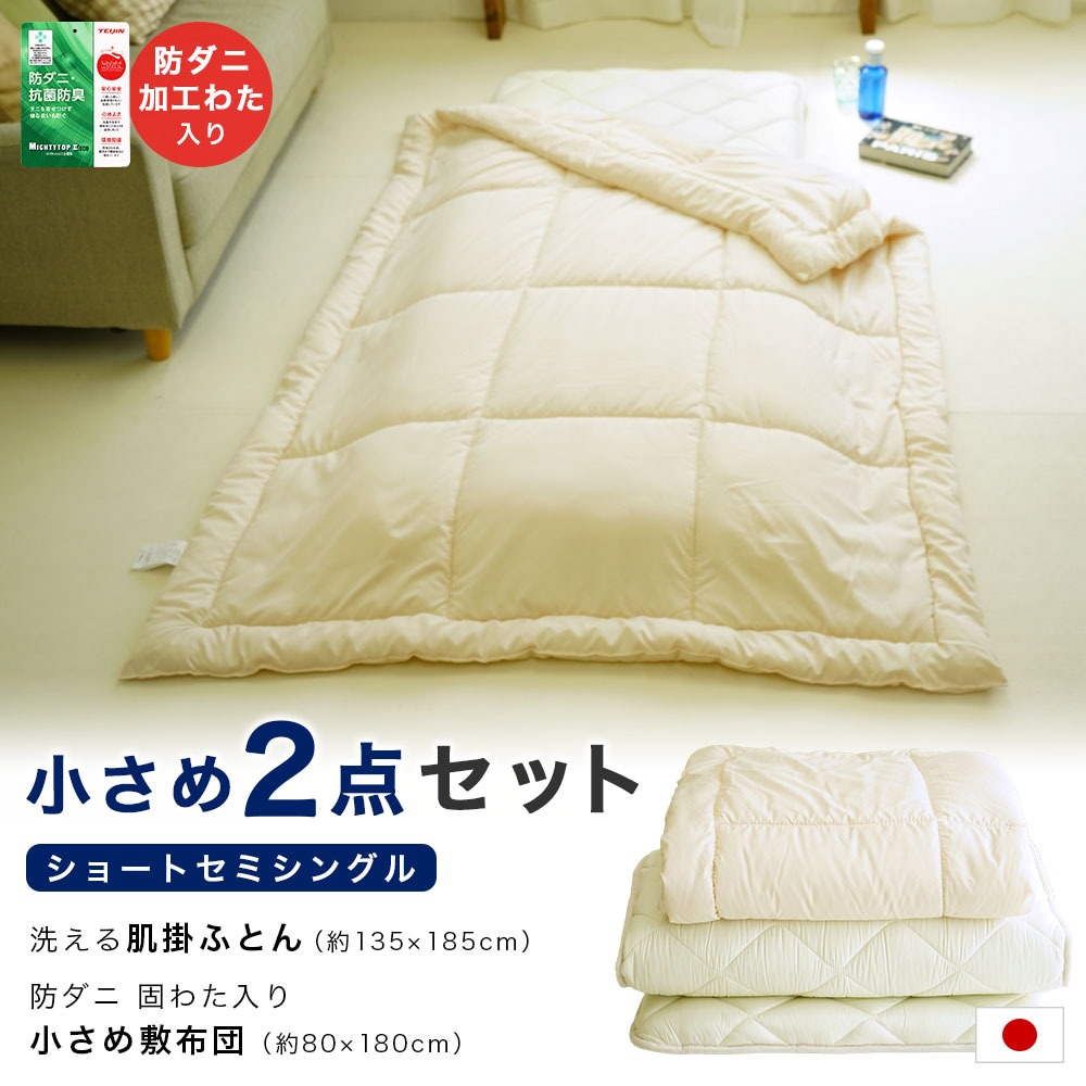 肌ふとん 敷布団 小さめ2点セット布団