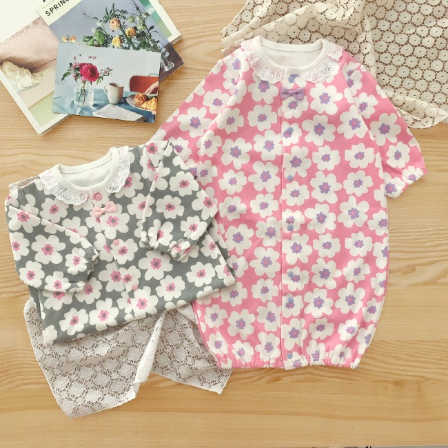 新生児 服 カバーオール ベビー服 北欧風新生児ツーウェイオール ドレス 女の子 男の子 50 60 春 秋 冬 出産お祝い Sale Off