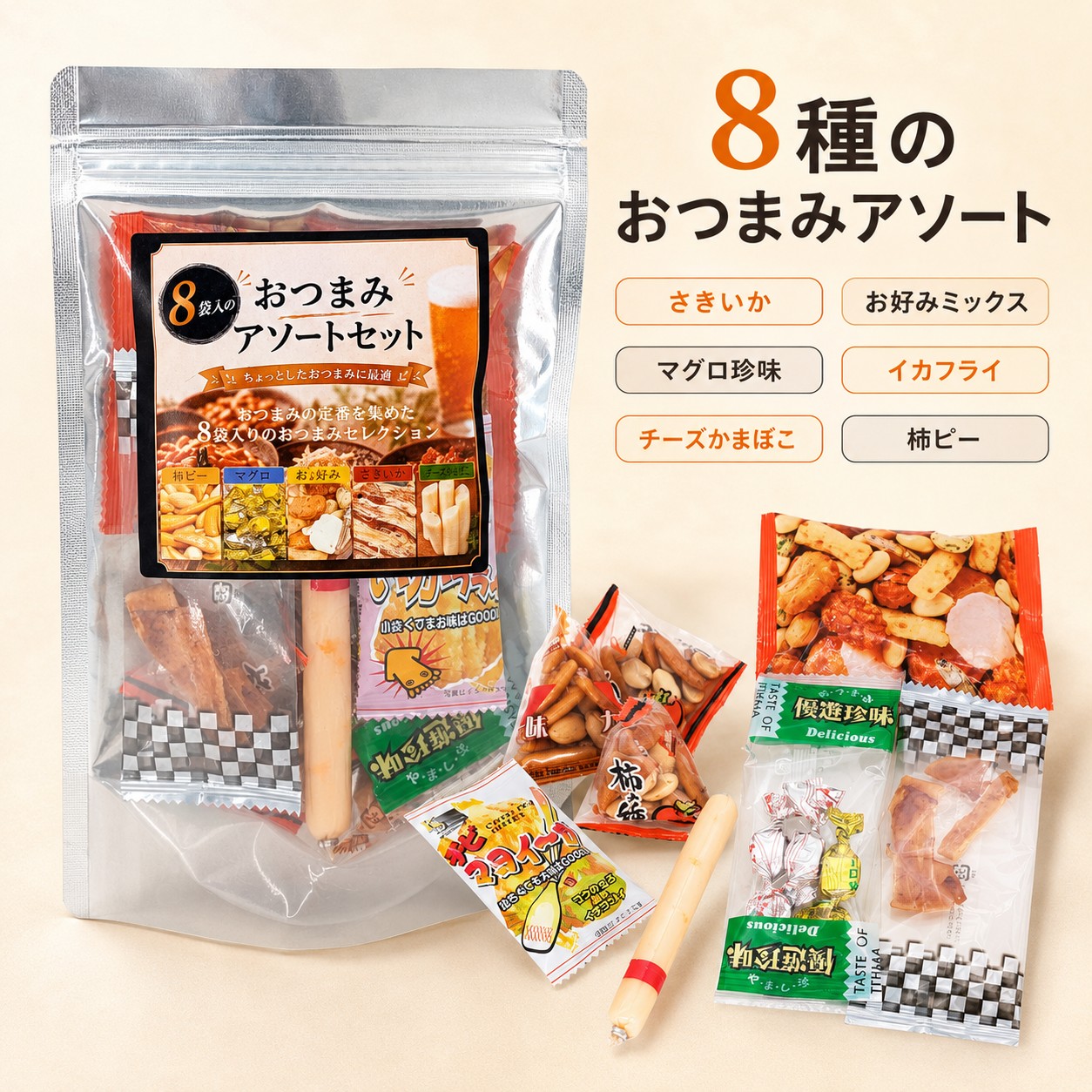 8種のおつまみアソート