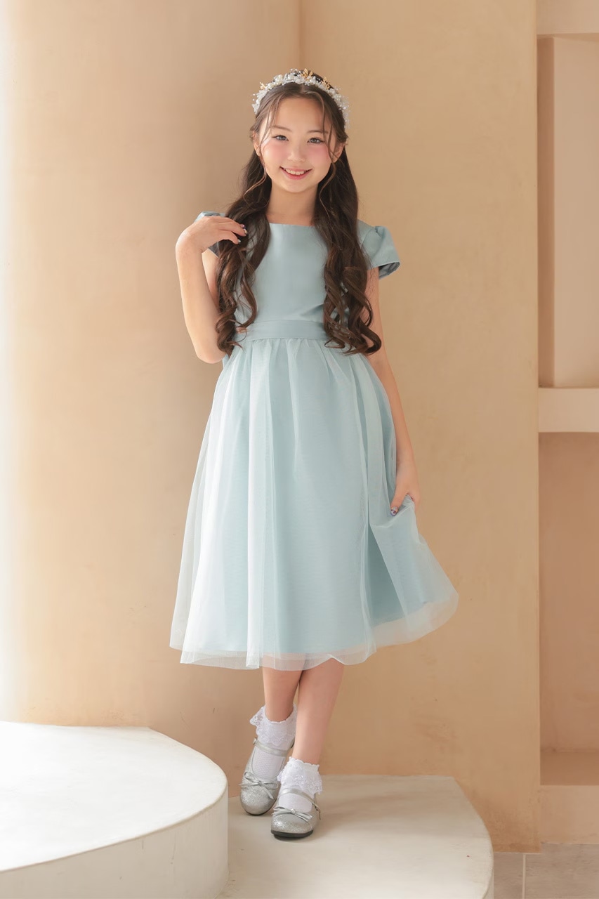 販売のみ】Kids パール＆フラワー ゴールドヘッドドレス｜結婚式の