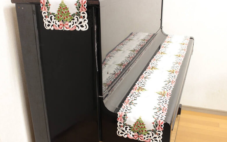レース,通販,クリスマス,テーブルランナー,ツリー,刺繍