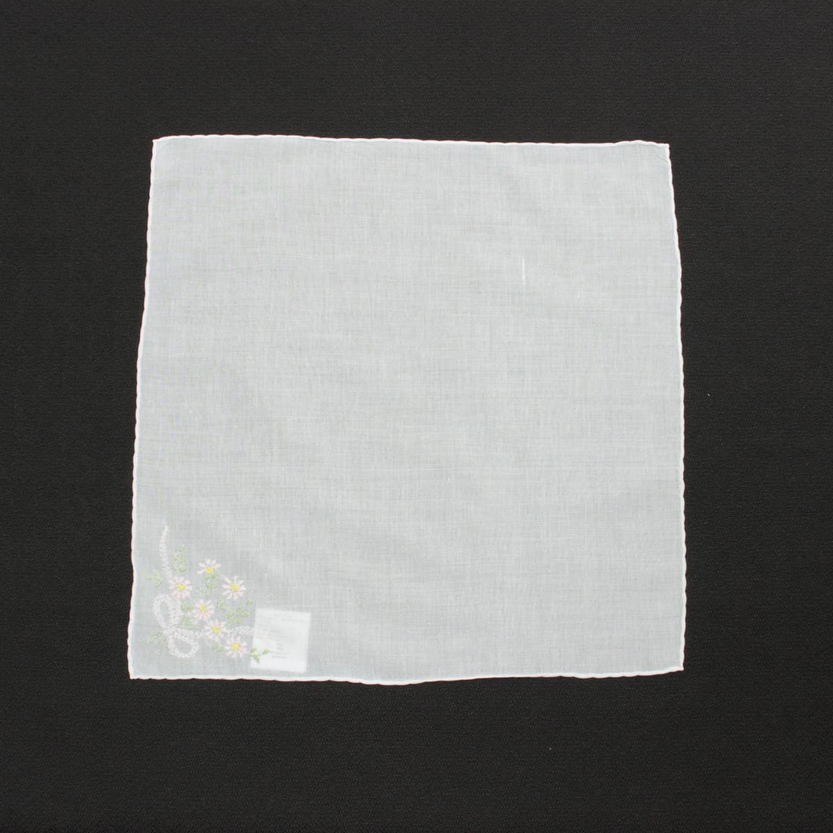 アミブルージュ,スワトウ手刺繍,レース,ハンカチ